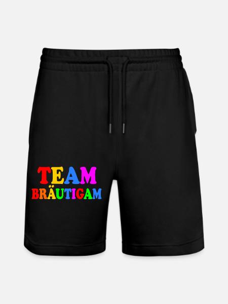 Team bräutigam - Stanley/Stella Unisex Bio Joggingshorts Trainer  - Schwarz