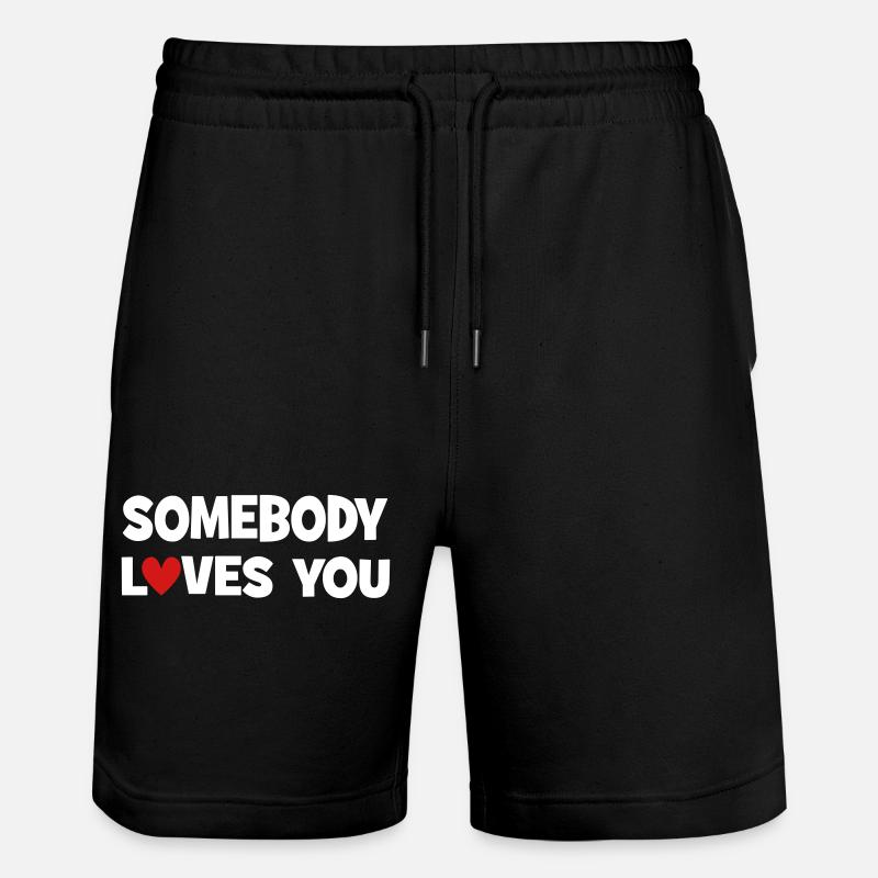 Quelqu’un vous aime - Short de jogging bio TRAINER Stanley/Stella unisexe - noir