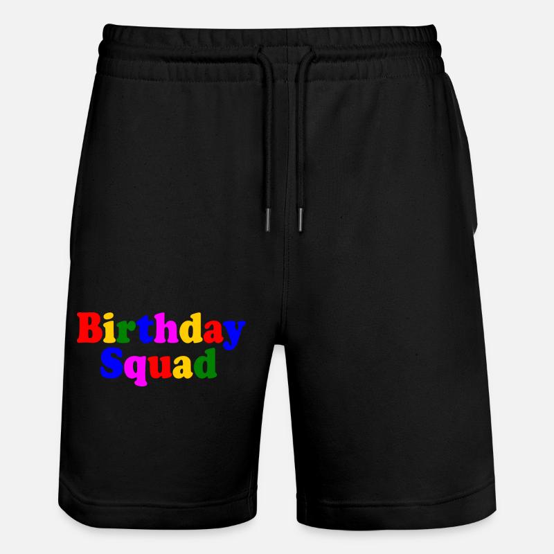 Birthday squad - Stanley/Stella Unisex Bio Joggingshorts Trainer  - Schwarz