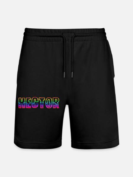 hector rs regenbogen - Stanley/Stella Unisex Bio Joggingshorts Trainer  - Schwarz