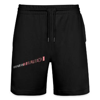 worlds best ex girlfriend - Stanley/Stella Unisex Bio Joggingshorts Trainer  - Schwarz - Vorne - Nik (191cm) & Marisol (170cm)