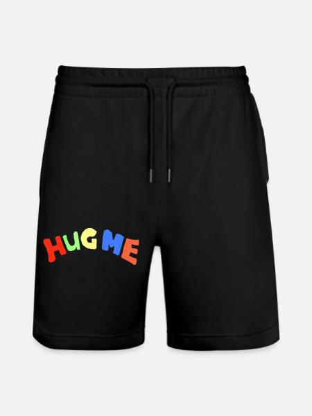 hug me - Stanley/Stella Trainer Unisex Organic Jogging Shorts - black