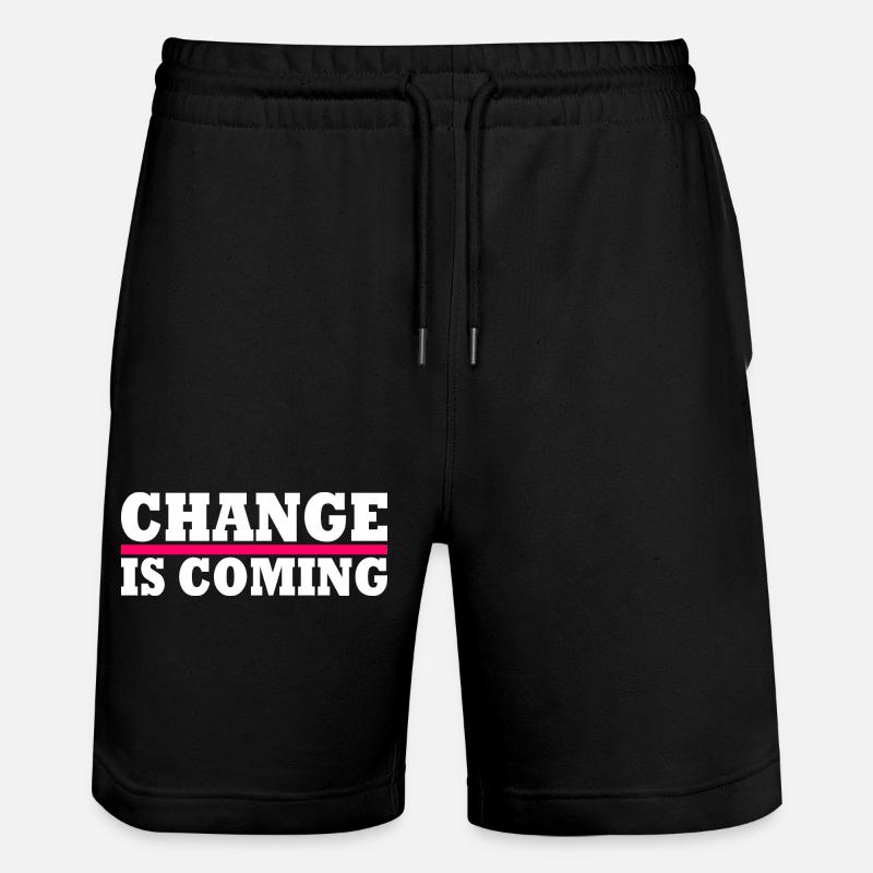 Change is coming - Short de jogging bio TRAINER Stanley/Stella unisexe - noir