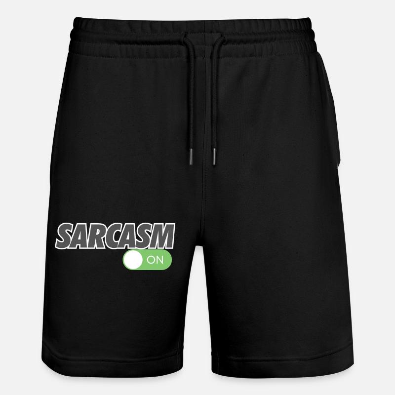 SARCASME SUR - Short de jogging bio TRAINER Stanley/Stella unisexe - noir