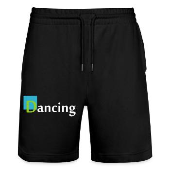 Dancing Dance Music - Stanley/Stella Unisex Bio Joggingshorts Trainer  - Schwarz - Vorne - Nik (191cm) & Marisol (170cm)