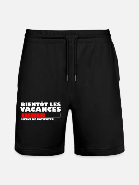 Bientôt les vacances - Short de jogging bio TRAINER Stanley/Stella unisexe - noir