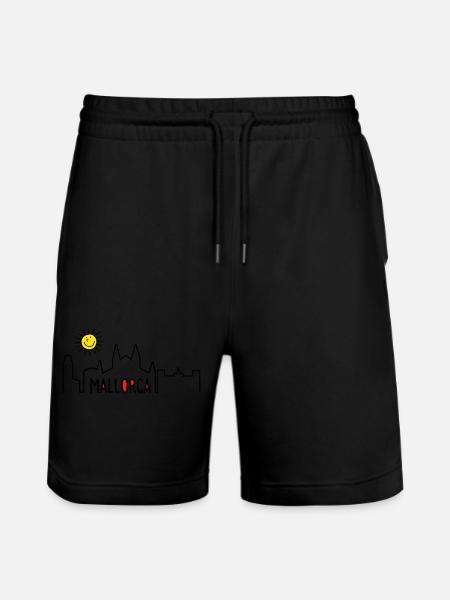 Mallorca in summer - Stanley/Stella Trainer Unisex Organic Jogging Shorts - black