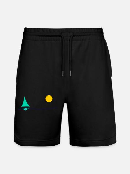 Meer und Boot - Stanley/Stella Unisex Bio Joggingshorts Trainer  - Schwarz