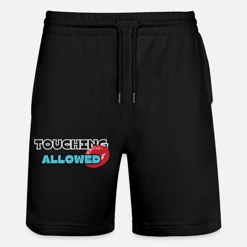 Berühren erlaubt - Stanley/Stella Unisex Bio Joggingshorts Trainer - Schwarz
