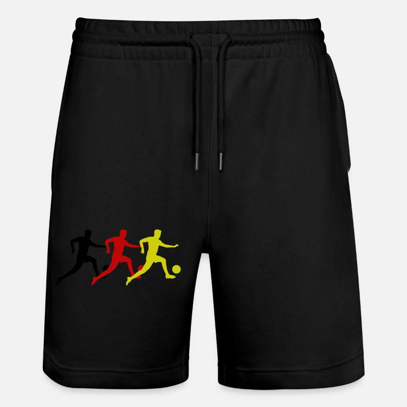 fußball spieler deutschland - Stanley/Stella Unisex Bio Joggingshorts Trainer - Schwarz