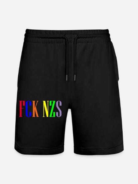 FCK NZS - Stanley/Stella Trainer Unisex Organic Jogging Shorts - black