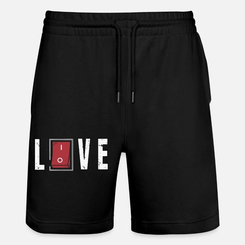 Liebe erwidert - Stanley/Stella Unisex Bio Joggingshorts Trainer - Schwarz