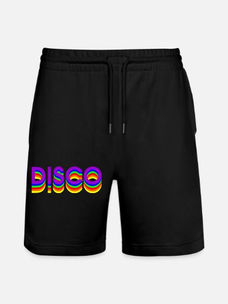 80s DISCO DANCE - Stanley/Stella Trainer Unisex Organic Jogging Shorts - black