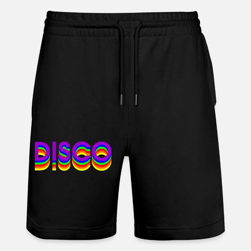 80s DISCO DANCE - Stanley/Stella Trainer Unisex Organic Jogging Shorts - black