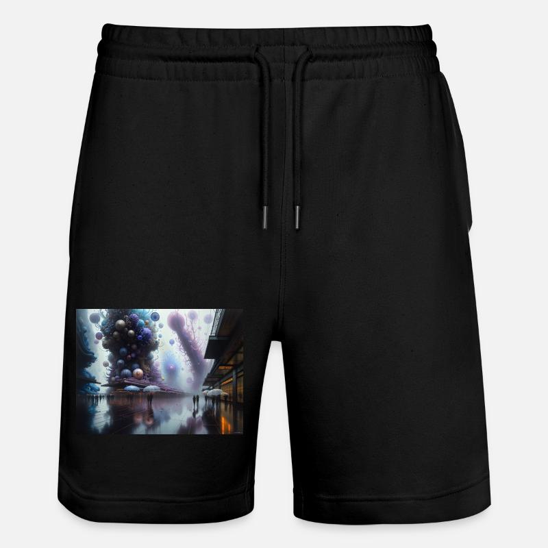 Reise in Actarus #13 - Stanley/Stella Unisex Bio Joggingshorts Trainer - Schwarz