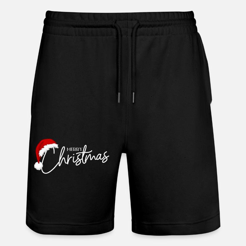 merry chritsmas - Short de jogging bio TRAINER Stanley/Stella unisexe - noir