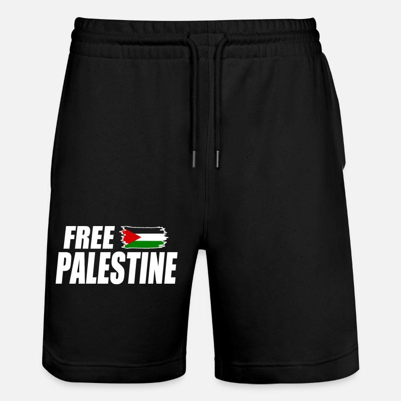 Free palestine - Short de jogging bio TRAINER Stanley/Stella unisexe - noir