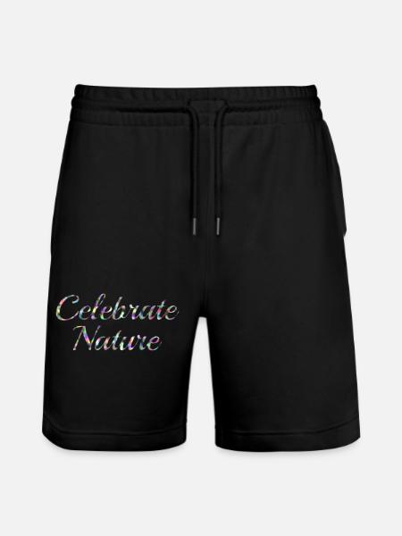 Celebrate Nature - Stanley/Stella Trainer Unisex Organic Jogging Shorts - black