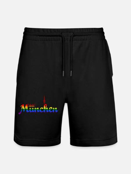 Munich Pride - Short de jogging bio TRAINER Stanley/Stella unisexe - noir