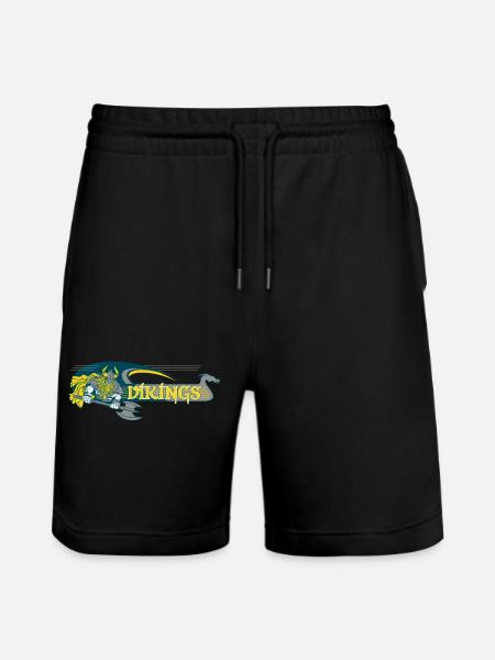 Wikinger - Stanley/Stella Unisex Bio Joggingshorts Trainer - Schwarz