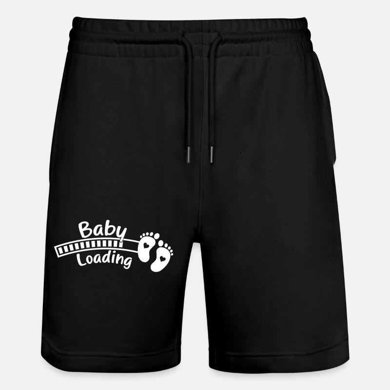baby babyfüße loading - Stanley/Stella Unisex Bio Joggingshorts Trainer  - Schwarz