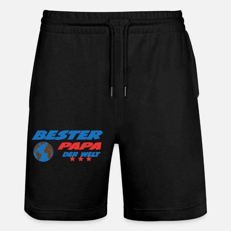 Bester PAPA der welt - Short de jogging bio TRAINER Stanley/Stella unisexe - noir