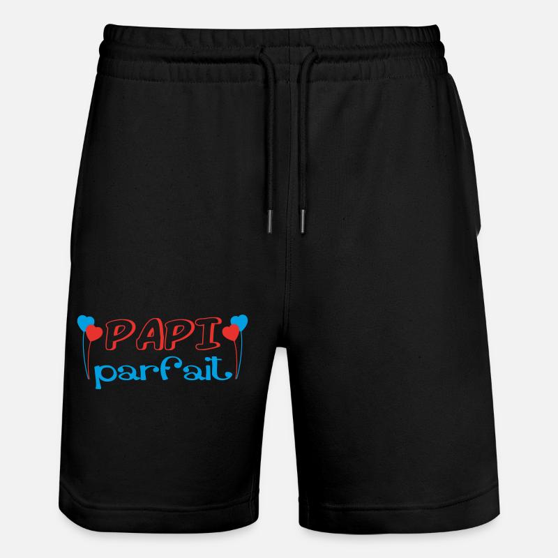 Perfektes PAPI - Stanley/Stella Unisex Bio Joggingshorts Trainer  - Schwarz