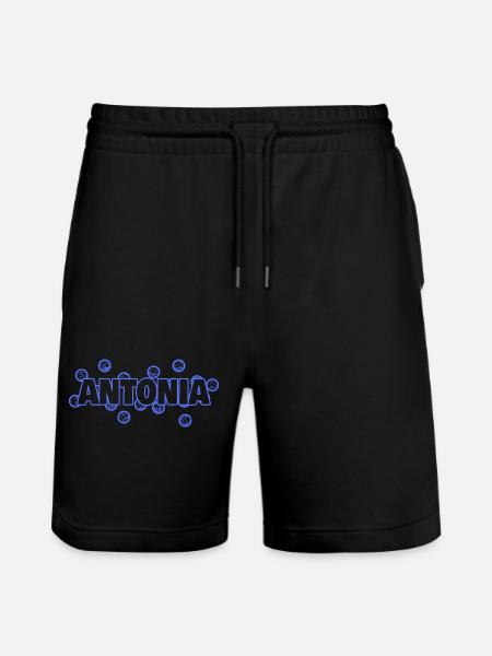 Antonia as love - Stanley/Stella Trainer Unisex Organic Jogging Shorts - black