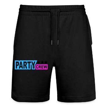 Party Crew Fun Stars Celebrate Team Friends Member - Short de jogging bio TRAINER Stanley/Stella unisexe - noir - Devant - Nik (191cm) & Marisol (170cm)