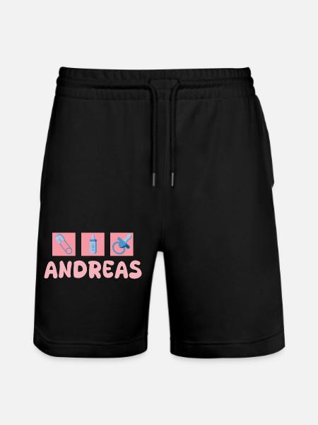 Pacifier Andreas - Stanley/Stella Trainer Unisex Organic Jogging Shorts - black