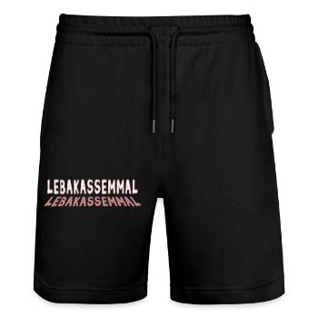 Alimentation en Bavière - Short de jogging bio TRAINER Stanley/Stella unisexe - noir - Devant - Nik (191cm) & Marisol (170cm)
