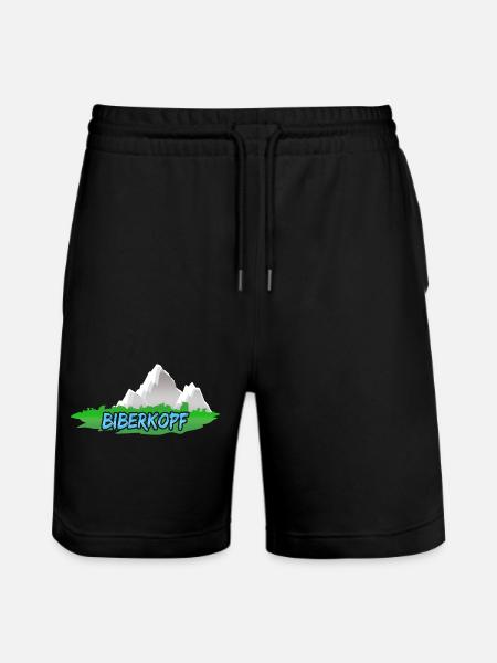 Beaver's head Beaver's head - Stanley/Stella Trainer Unisex Organic Jogging Shorts - black