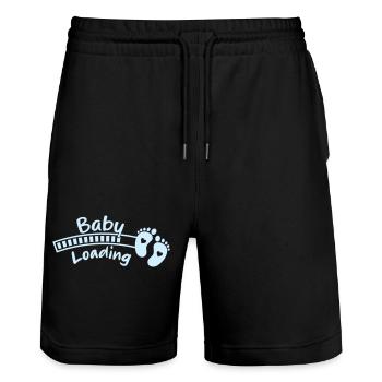baby babyfüße loading 2 - Stanley/Stella Unisex Bio Joggingshorts Trainer  - Schwarz - Vorne - Nik (191cm) & Marisol (170cm)
