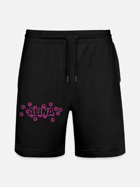 Alina as Alina - Stanley/Stella Trainer Unisex Organic Jogging Shorts - black