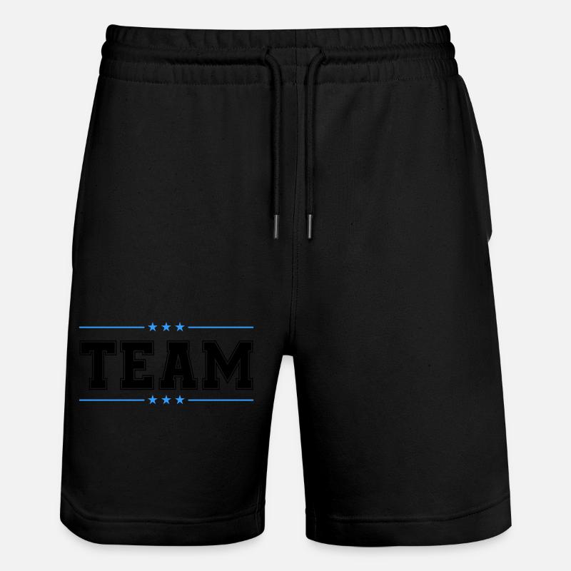 Team 02 - Stanley/Stella Trainer Unisex Organic Jogging Shorts - black
