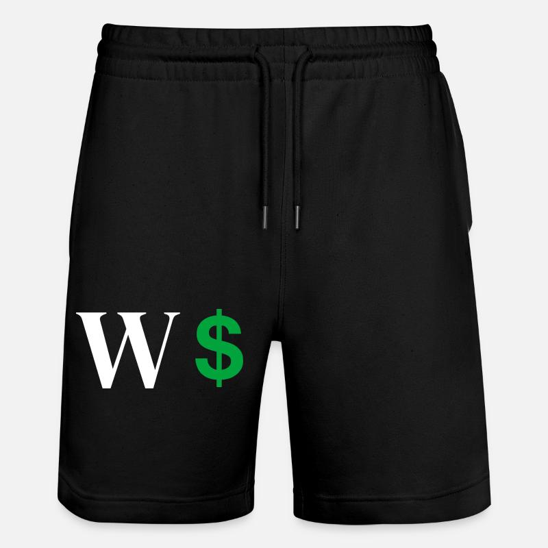 Lettre w dollar - Short de jogging bio TRAINER Stanley/Stella unisexe - noir