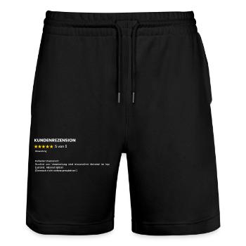 5 Stars for Husband Funny Husband Sayings - Stanley/Stella Trainer Unisex Organic Jogging Shorts - black - Front - Nik (191cm) & Marisol (170cm)