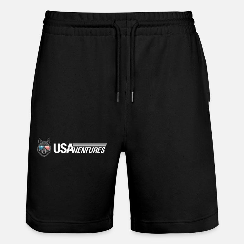 Logo loup usaventures - Short de jogging bio TRAINER Stanley/Stella unisexe - noir