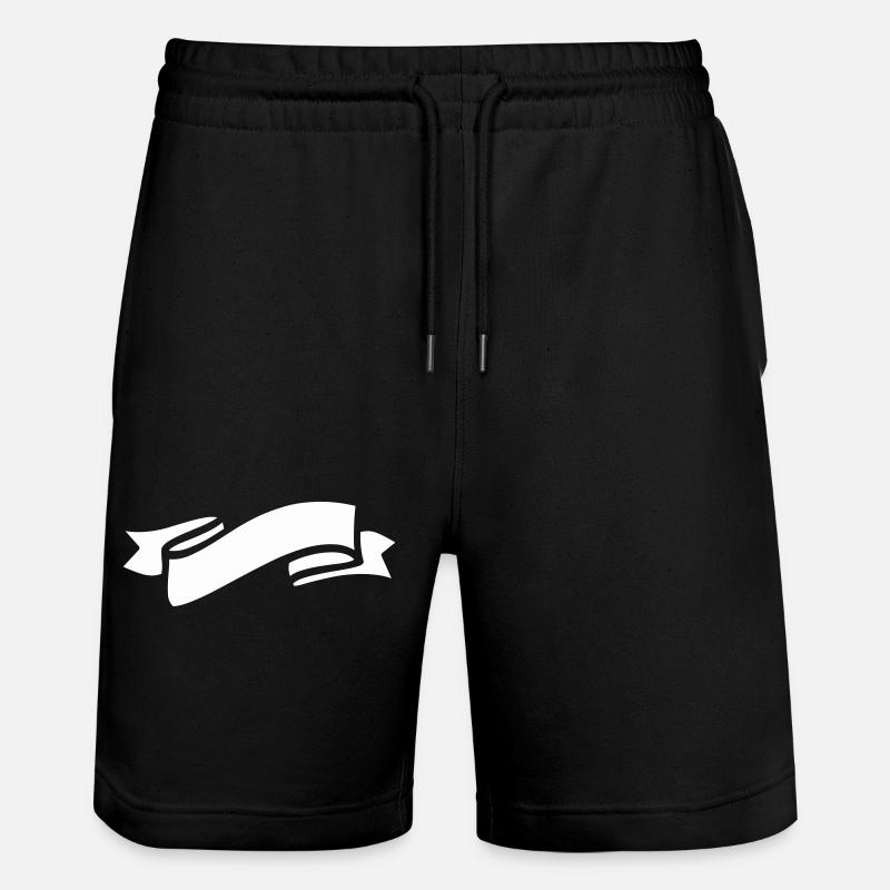 banderole - Stanley/Stella Unisex Bio Joggingshorts Trainer  - Schwarz
