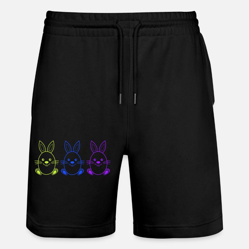 Lapin de Pâques 3 - Short de jogging bio TRAINER Stanley/Stella unisexe - noir