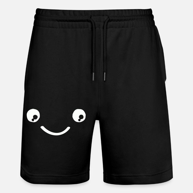 smileface - Stanley/Stella Trainer Unisex Organic Jogging Shorts - black