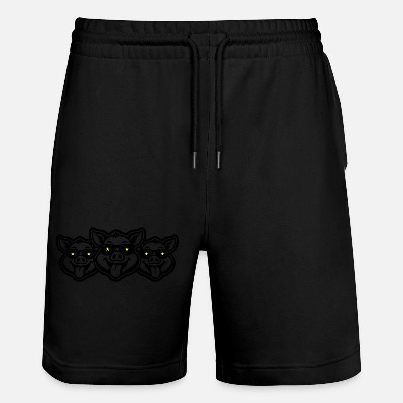 Cochons de truie de fête - Short de jogging bio TRAINER Stanley/Stella unisexe - noir
