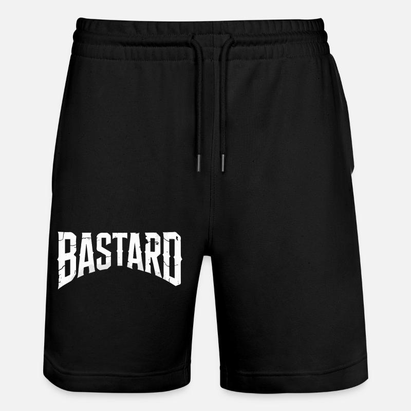 BÂTARD - Short de jogging bio TRAINER Stanley/Stella unisexe - noir