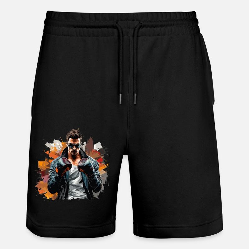 KO | Graffiti Style Boxer - Short de jogging bio TRAINER Stanley/Stella unisexe - noir
