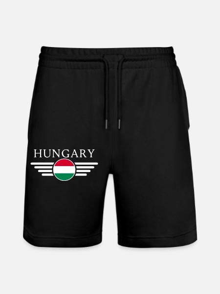 I love Hungary - Stanley/Stella Trainer Unisex Organic Jogging Shorts - black