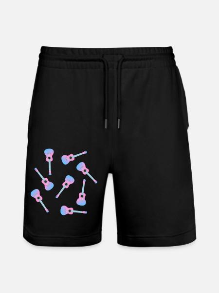 Ukulélé rose - Short de jogging bio TRAINER Stanley/Stella unisexe - noir