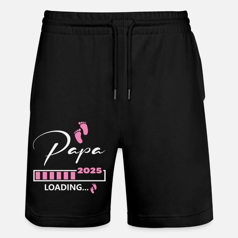 Papa 2025 loading - Stanley/Stella Trainer Unisex Organic Jogging Shorts - black