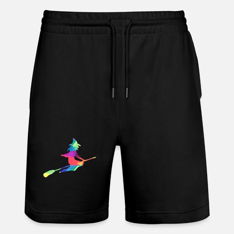 Bunte Hexe - Stanley/Stella Unisex Bio Joggingshorts Trainer  - Schwarz