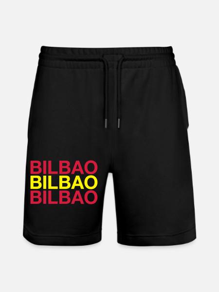 BILBAO Spain Espana Spanien Spanish Flag - Stanley/Stella Trainer Unisex Organic Jogging Shorts - black
