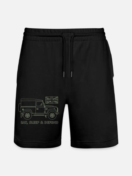 Eat, Sleep & Defend - Stanley/Stella Trainer Unisex Organic Jogging Shorts - black